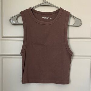 Abercrombie & Fitch Cocoa Crop Top